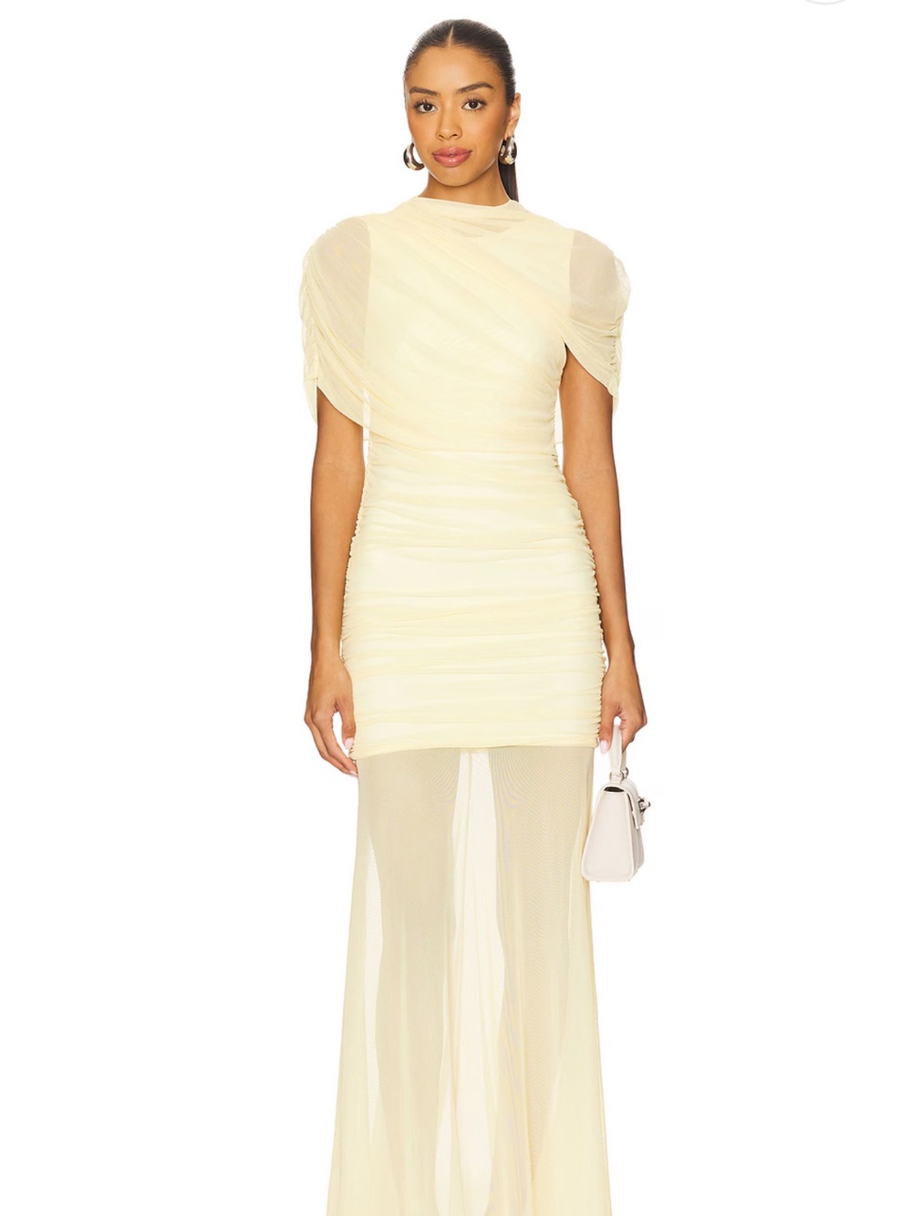 Amanda Uprichard x REVOLVE Evianna Gown in Cornsilk